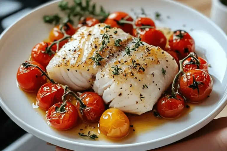 Baked Cod with Tomatoes