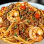 Beef and Shrimp Spaghetti