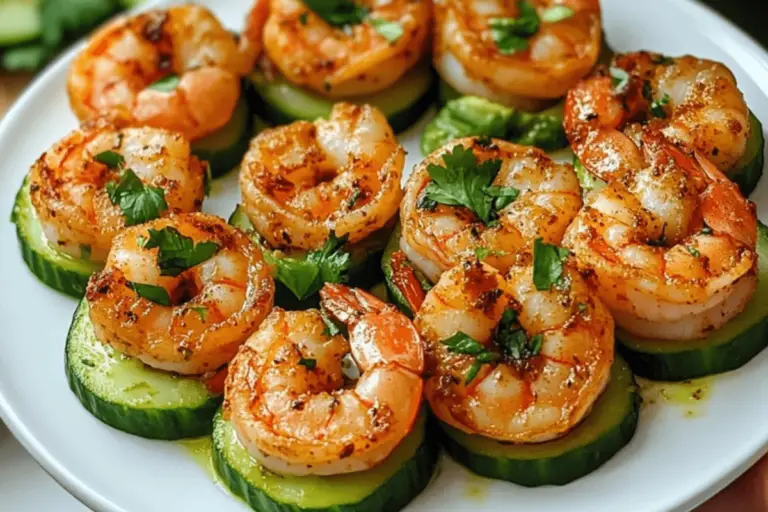 Cajun Shrimp Cucumber Bites