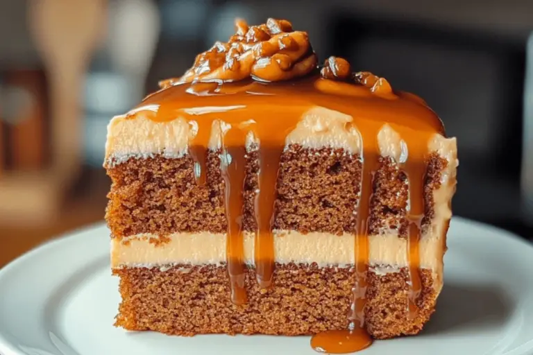 Caramel Frosted Spiced Cake