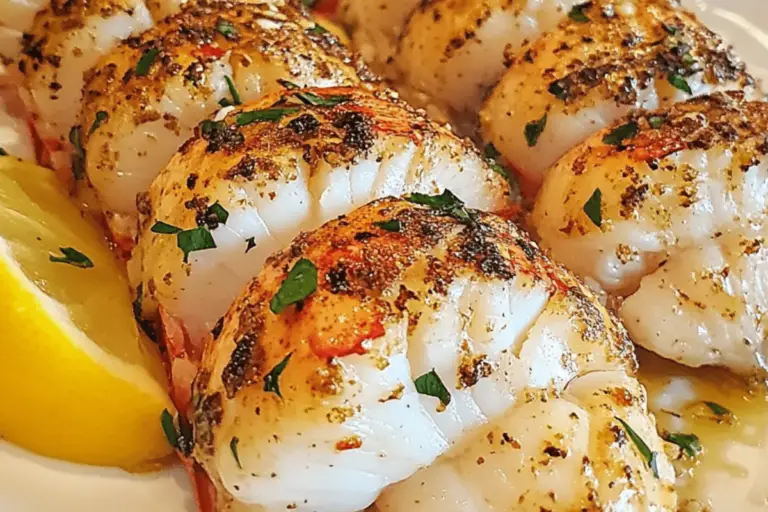 Garlic Butter Broiled Lobster