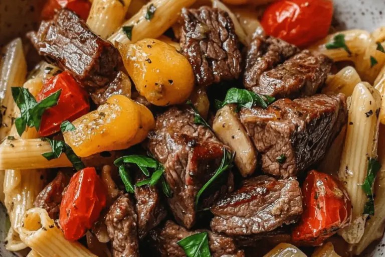 Pepper Steak Pasta Delight