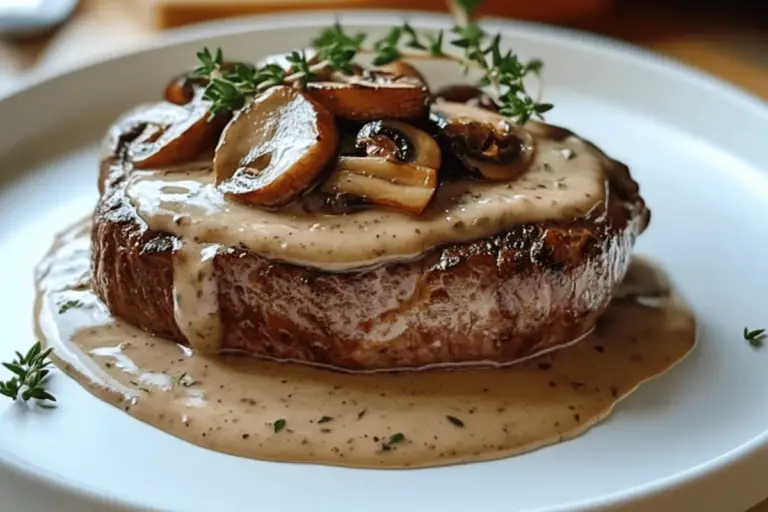 Filet Mignon with Mushroom Sauce
