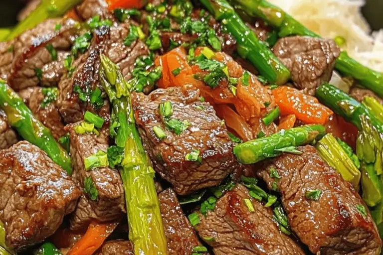 Garlic Beef and Asparagus