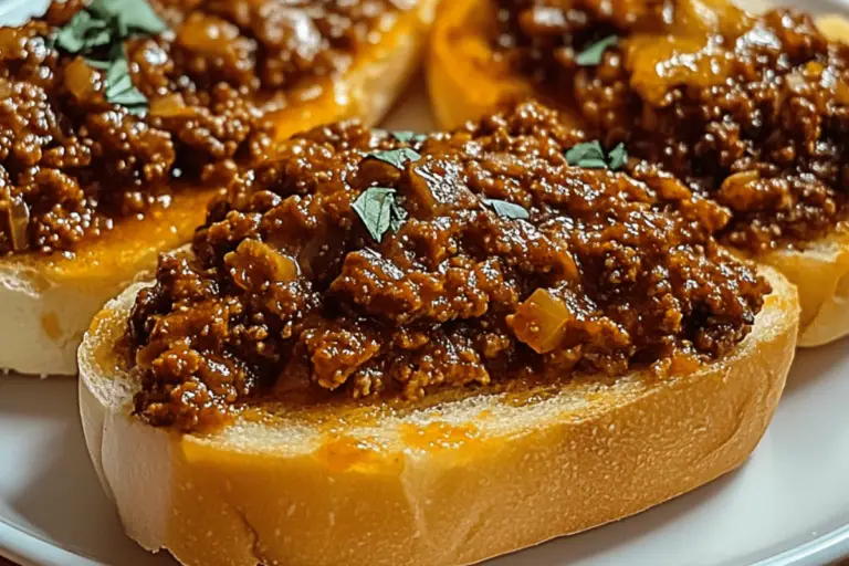 Garlic Bread Sloppy Joes