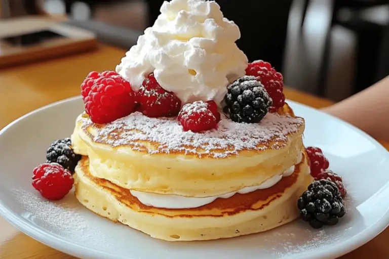 Lemon Pancakes with Berries