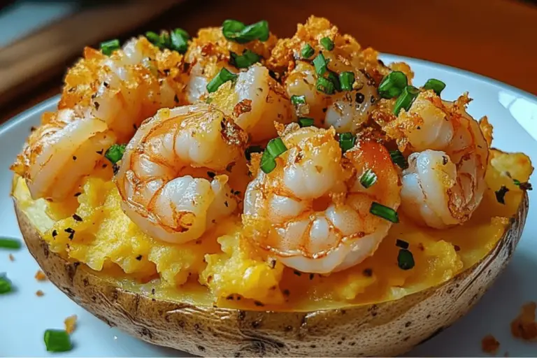 Loaded Shrimp Baked Potato