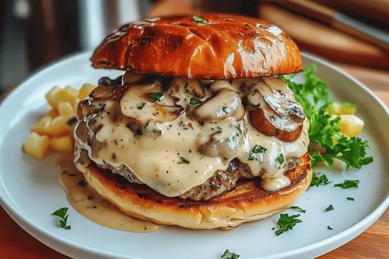 Mushroom Swiss Burger