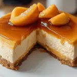 Peach Caramel Cheesecake