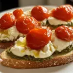 Pesto Burrata Crostini