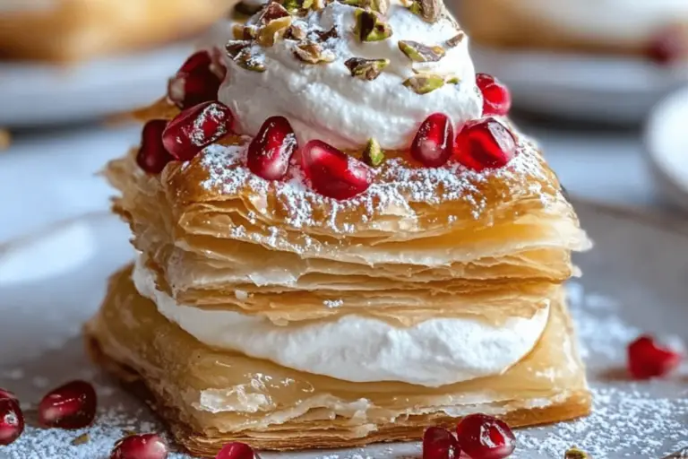 Poached Pear Mille-Feuille