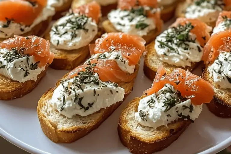 Smoked Salmon Crostini