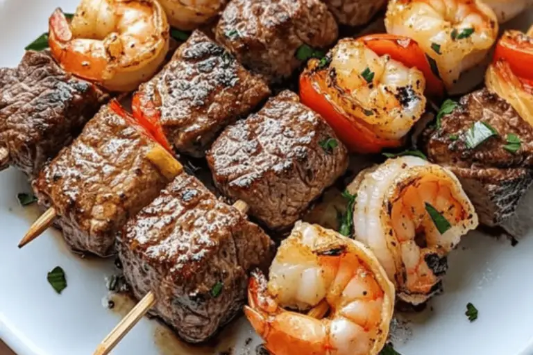 Steak and Shrimp Kabobs