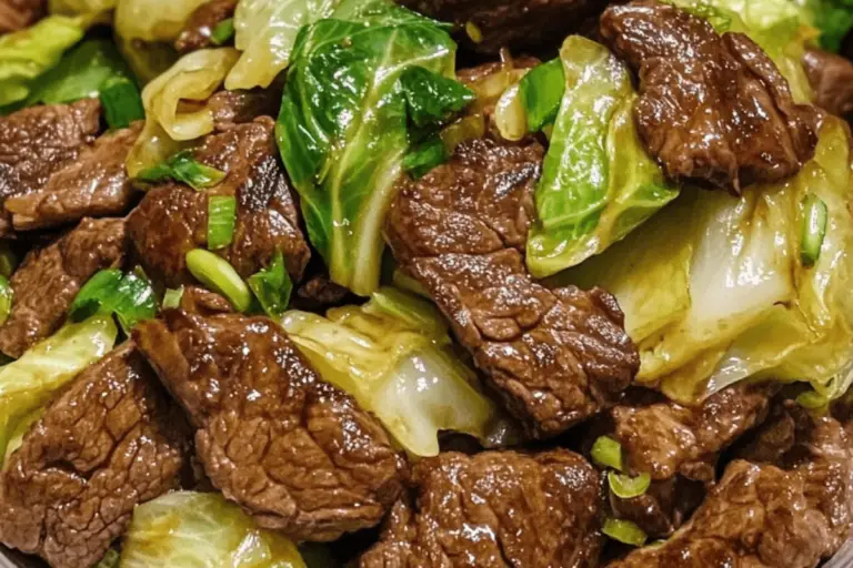 Stir-Fried Beef and Cabbage