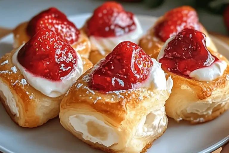 Strawberry Cream Pastries
