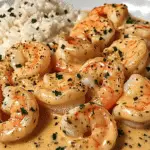 Creamy Garlic Butter Shrimp with Rice