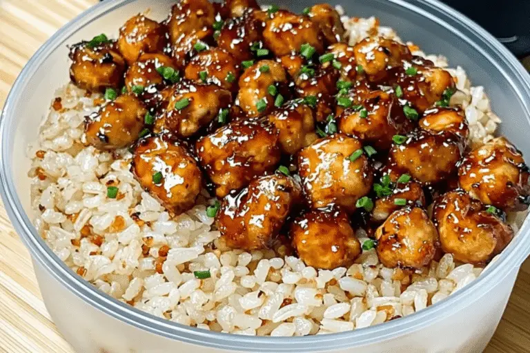 High Protein Bang Bang Chicken Rice Bowls