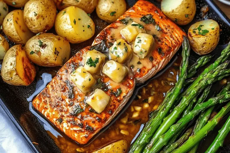 Honey Garlic Salmon with Herb