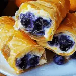 Blueberry Cream Cheese Egg Rolls