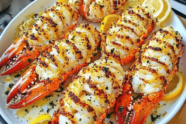 Lemon Garlic Lobster Tails