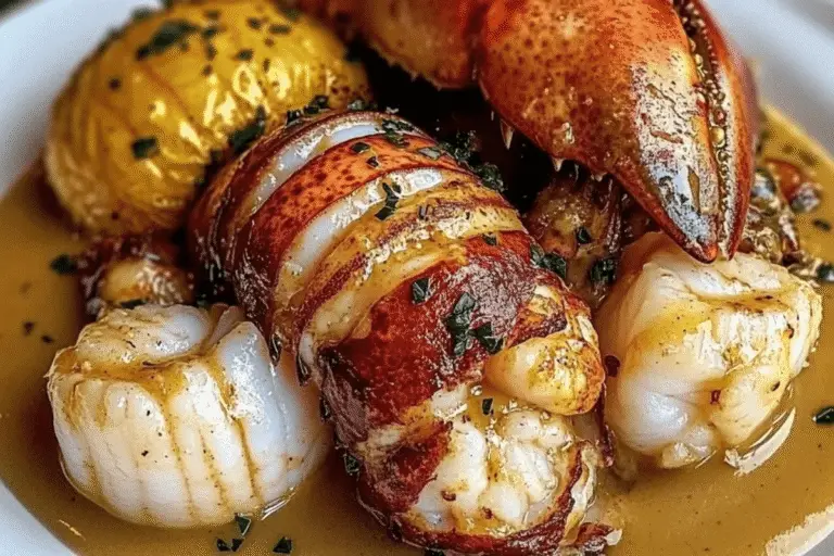 Seared Scallops and Lobster
