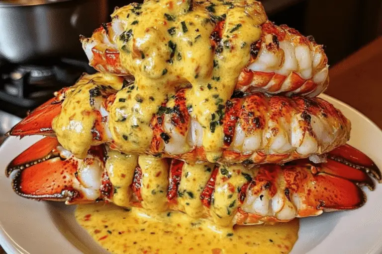 Butter Garlic Lobster Tail Stack