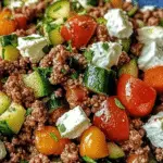 Mediterranean Ground Beef Stir Fry