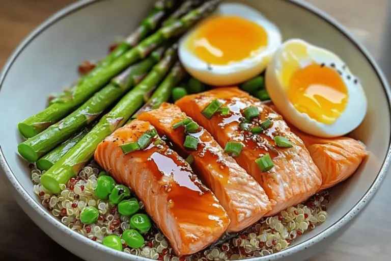Steamed Salmon Bowl